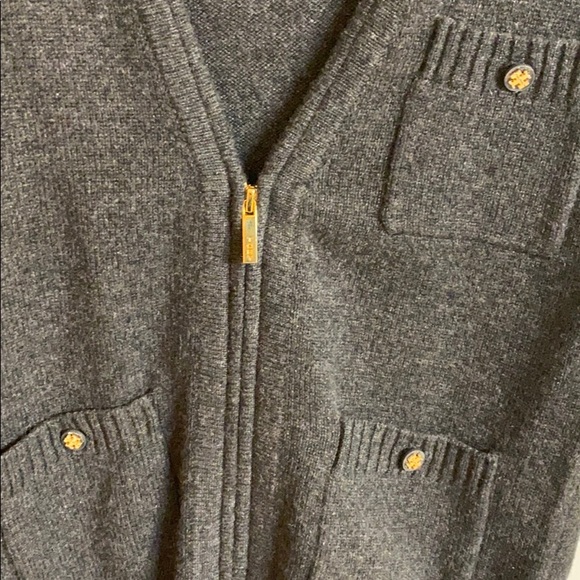 Tory Burch zip up cashmere cardigan - Picture 3 of 5